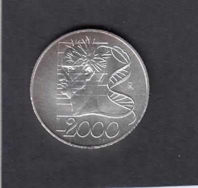 Beschrijving: 2.000 Lire GLOBE